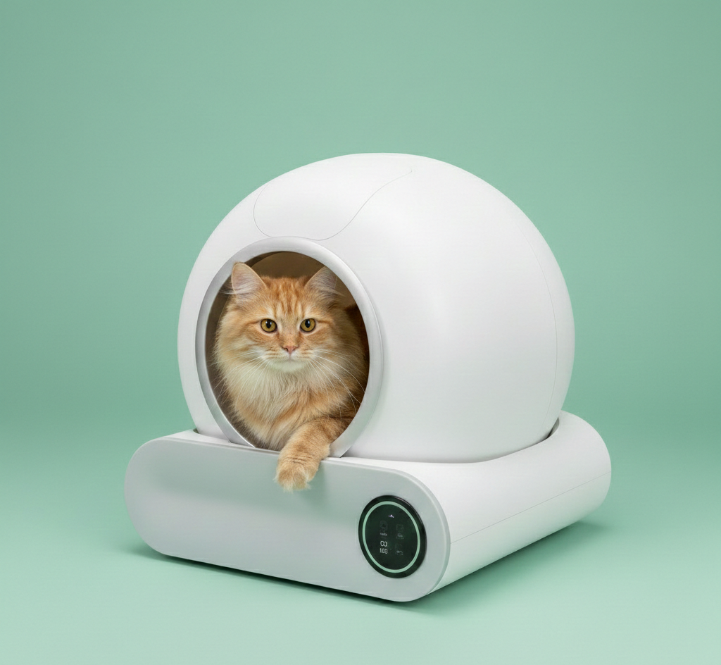 Litière automatique connectée Flow Cat – Bac autonettoyant intelligent