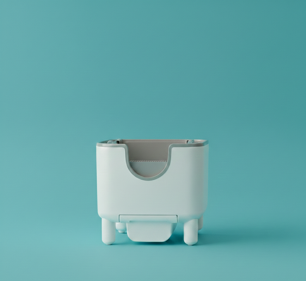 Litière automatique ouverte Flow Cat – Bac autonettoyant pour chat