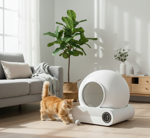 Litière automatique connectée Flow Cat – Bac autonettoyant intelligent