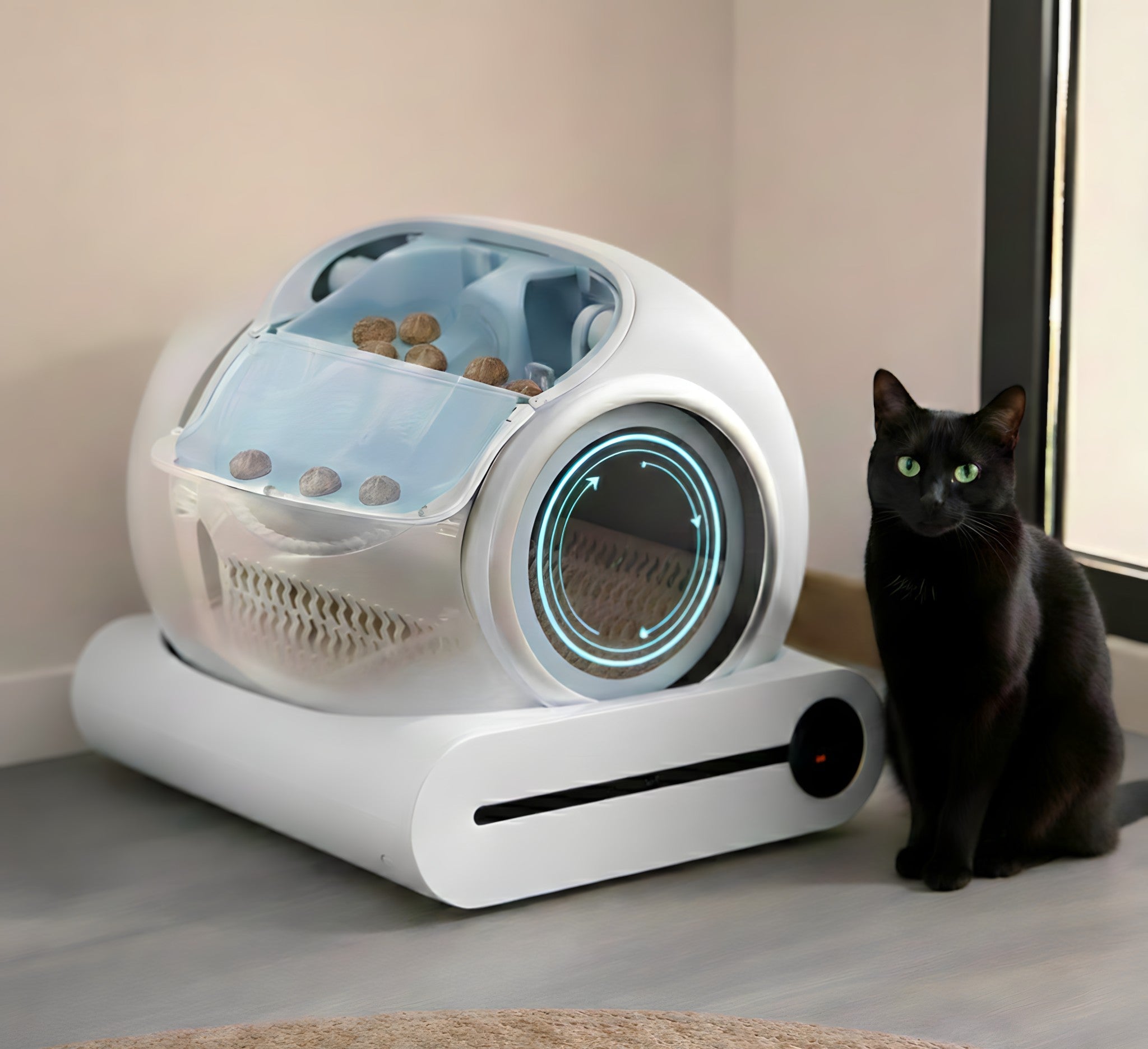 Litière automatique connectée Flow Cat – Bac autonettoyant intelligent